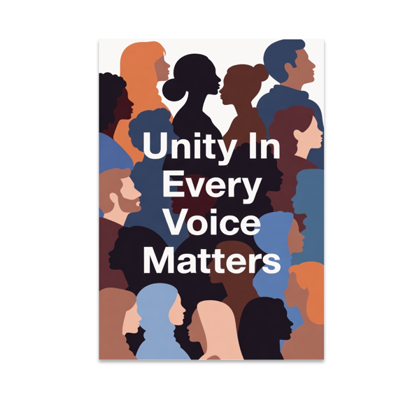 Unity In Every Voice Matters - Diversity & Inclusion Advocate - 13x19 Poster Print