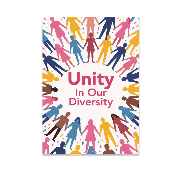 Unity In Our Diversity Wall Art - Community Celebration - 13x19 Poster Print