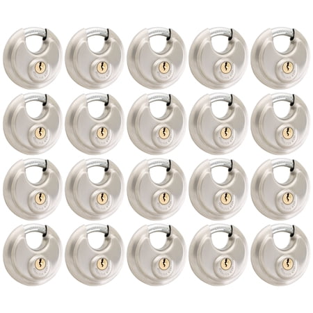 Unity Keyed Alike Stainless Steel Disc Padlock 2-3/4'' for Self-storage, Container, Trailer, Truck, Farm