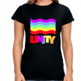 thumbnail image 1 of Unity LGBT Love Live Be Happy Love Print LGBT Equality Womens Shirts, 1 of 8