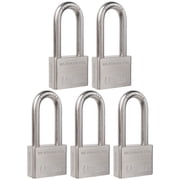 Unity Marine Padlock Keyed Alike 100% Stainless Steel Weatherproof for Sea, Boat, Port, Gate, Anti-Pick 5, 50mm Long Shackle