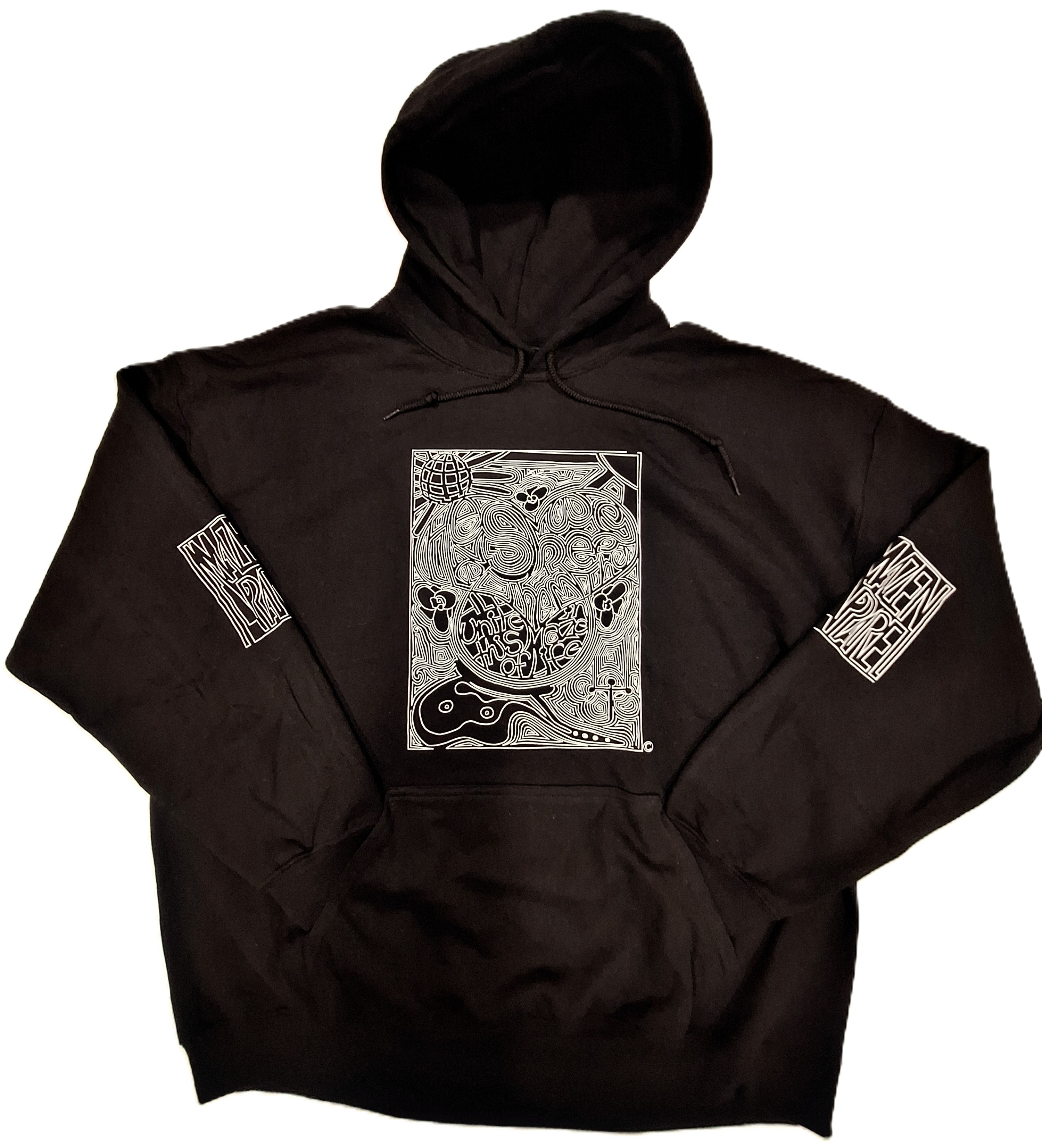 AMAZEN APPAREL Unity Maze Black Hoodie Large