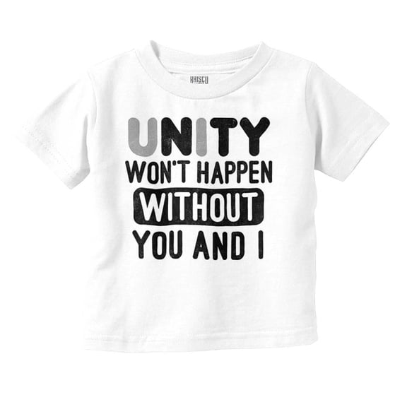 Unity Needs You and I Cute Pun Toddler Boy Girl T Shirt Infant Toddler Brisco Brands 5T