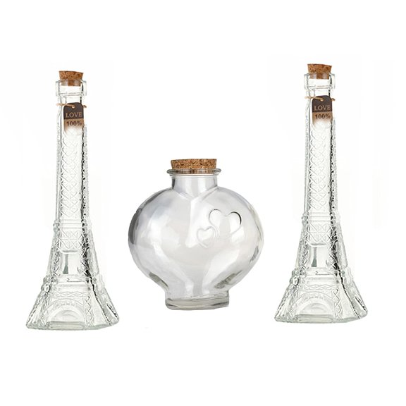 Unity Sand Ceremony Glass Jar Set 2 lb 2 Piece