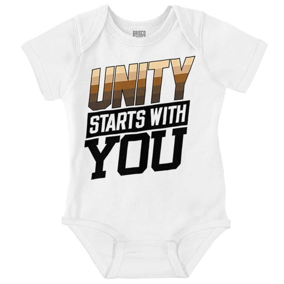 Unity Starts With You Social Justice Romper Boys or Girls Infant Baby Brisco Brands 6M