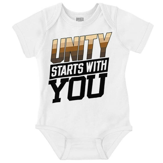 Unity Starts With You Social Justice Romper Boys or Girls Infant Baby Brisco Brands 6M