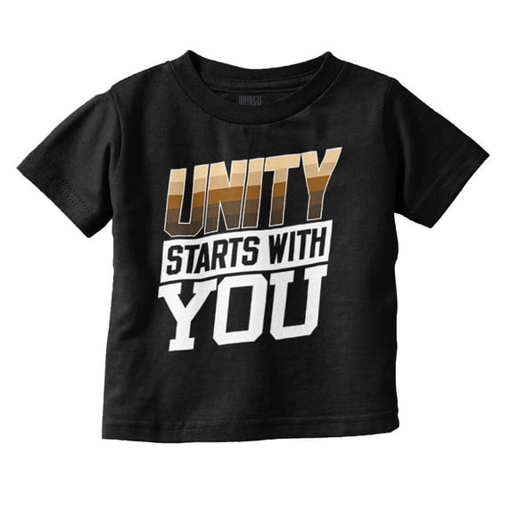 Unity Starts With You Social Justice Toddler Boy Girl T Shirt Infant Toddler Brisco Brands 6M