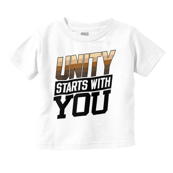 Unity Starts With You Social Justice Toddler Boy Girl T Shirt Infant Toddler Brisco Brands 6M