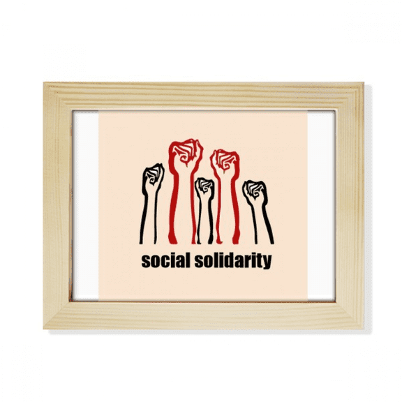 Unity Strength Solidarity Combine Desktop Photo Frame Picture Art Decoration Painting 6x8 inch