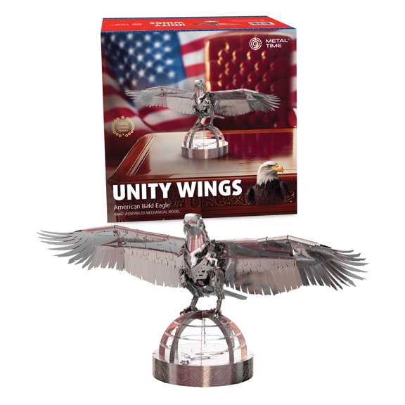 Unity Wings Silver Armor Handcrafted Collectible Model, Premium Limited Edition Display Piece