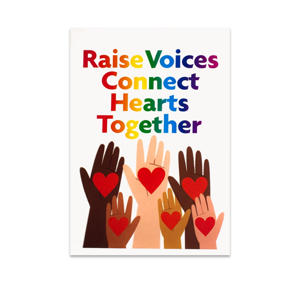 Unity and Hope Art - Social Justice Activist - 13x19 Poster Print