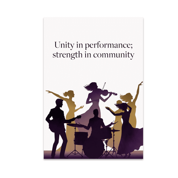 Unity in Performance Wall Art - Performing Arts Supporter - 13x19 Poster Print