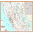 thumbnail image 1 of Univarsal 911640410001-54x54-BB1 54 x 54 in. California State North Central Wall Map - BB1, 1 of 1
