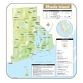 thumbnail image 1 of Univarsal 911643812001-54x58.5-BB1 54 x 58.5 in. Rhode Island Large Scale Shaded Relief Wall Map - BB1, 1 of 1
