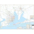 thumbnail image 1 of Univarsal 911840814027-78x56.5-LAM 78 x 56.5 in. Pensacola & Milton, Florida Wall Map - Laminated, 1 of 1