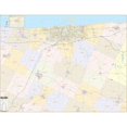 thumbnail image 1 of Univarsal 911843714002-77x59-LAM 77 x 59 in. Erie, Pennsylvania Wall Map - Laminated, 1 of 1