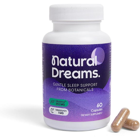 Univera Natural Dreams - Natural Sleep Aid, Non-Habit Forming Sleep Supplement w/ Valerian Root Extract, Melatonin, & Maizinol, 30 ct