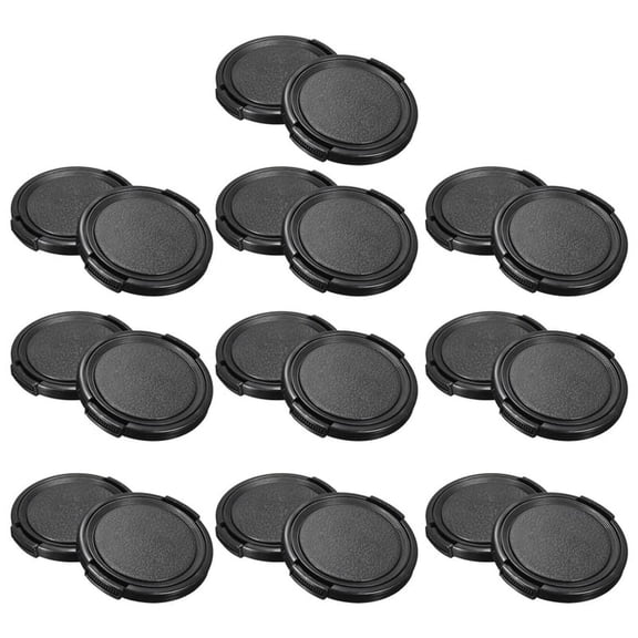 Univeral 20Pcs 49mm Center Pinch Front Lens Cap for DSLR Camera