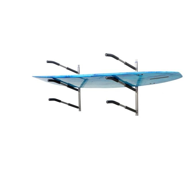 Black Metal Wall Mounted Adjustable Triple Kayak Rack