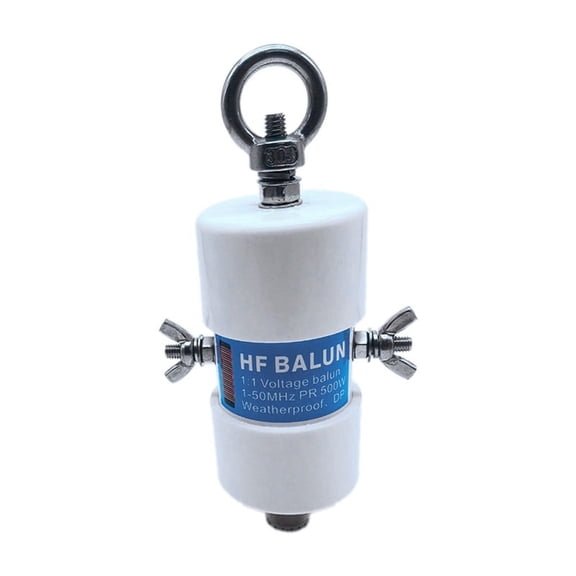 Universal 1:1 HF Balun Waterproof for 160m - 6m Band (1.8 50MHz) 500W Shortwave Antenna Short Wave