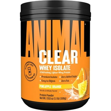 Universal 1.1 lb Animal Clear Whey Isolate Protein Powder - Pineapple Orange