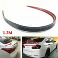 thumbnail image 1 of Universal 1.2M Black Soft Car Rear Roof Trunk Spoiler Rear Wing Lip Trim Sticker, 1 of 7