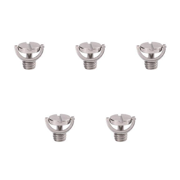 Universal 1/4 3/8 Inch D Shaped Metal Fixing Screw For Camera Quick Release Plates Tripod Mount Photography Support Tool