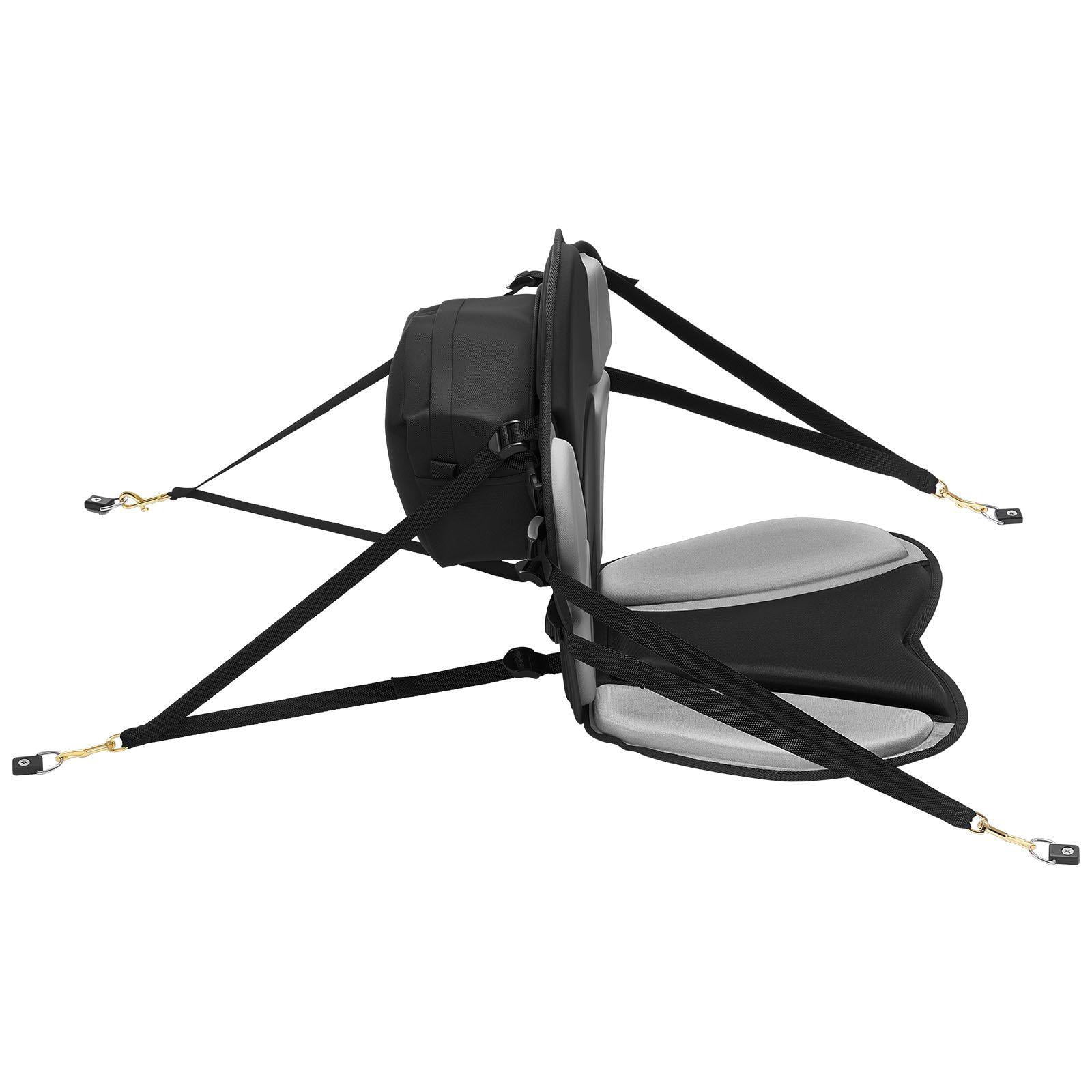 Universal 1 Inch Thick Kayak Seat with Back Support Adjustable Straps Storage Bag for SUP Fishing Boat Inflatable Kayak Rowboat