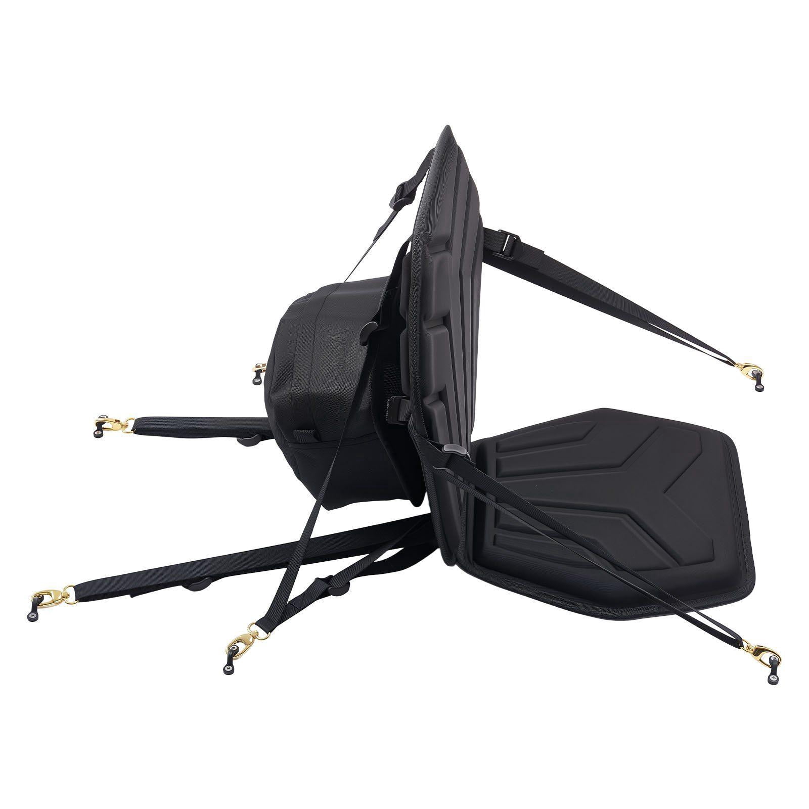 Universal 1" Thick Kayak SUP Seat with Back Support Adjustable Straps Storage Bag for Inflatable Kayak Fishing Boat Paddle Board