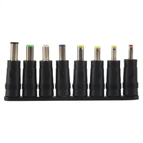 Universal 1 set = 8pcs / 5pin Jack Plugs DC for Laptop AC Power Adapter Tips Connectors Computer Notebook