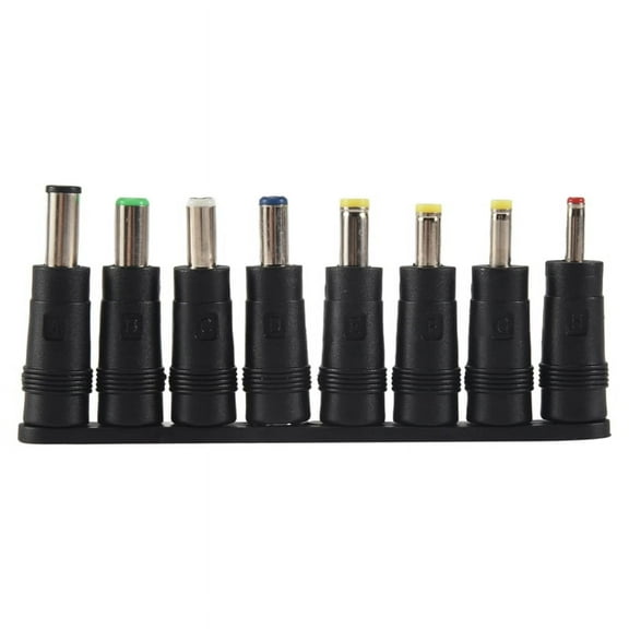 Universal 1 set = 8pcs / 5pin Jack Plugs DC for Laptop AC Power Adapter Tips Connectors Computer Notebook