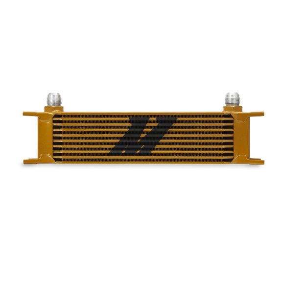 Universal 10 Row Oil Cooler Heat Exchanger Gold Mishimoto