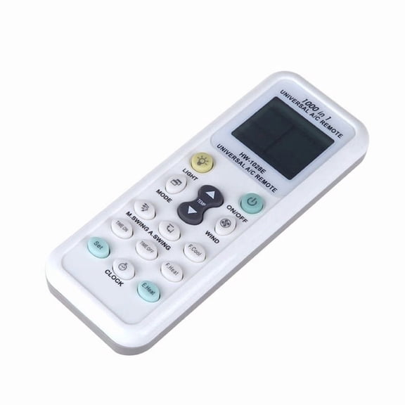 Universal 1000 in 1 A/C K-1028E Wireless Remote Control, LCD Air Conditioner Remote with Auto Code Search, Low Power Replacement Controller