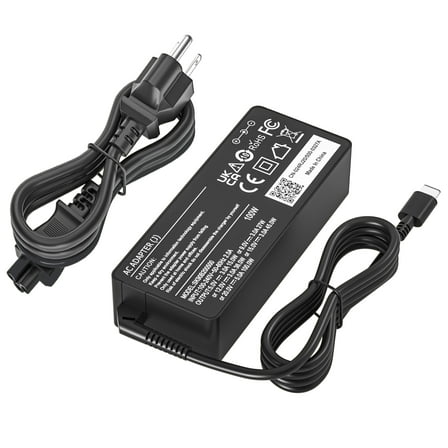 Universal 100W USB-C Laptop Charger Compatible with Dell HP Lenovo Type C Computer and More USB C Adapter AC Power Cord