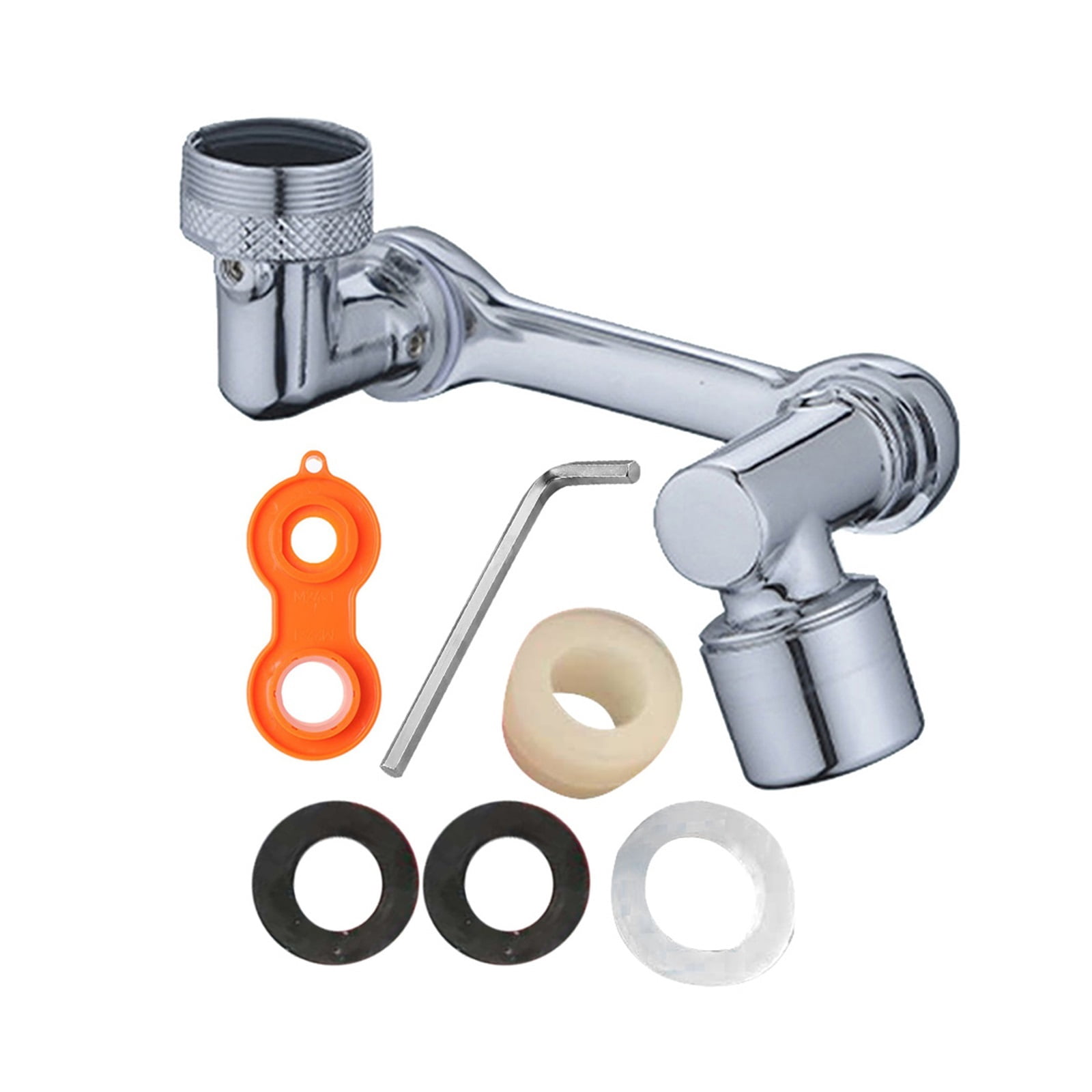 Universal 1080 Degree Faucet Aerator Rotation Wash Faucet Aerator Anti Splash Bathroom Sink Tap Kitchen Extend Adapter Nozzle ,Durable Material