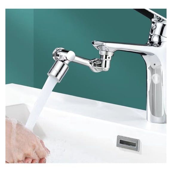 Universal 1080° Rotatable Faucet Aerator Extender Plastic Splash Filter Faucets Bubbler Nozzle Robotic Arm For Kitchen Bathroom ,Water Saving
