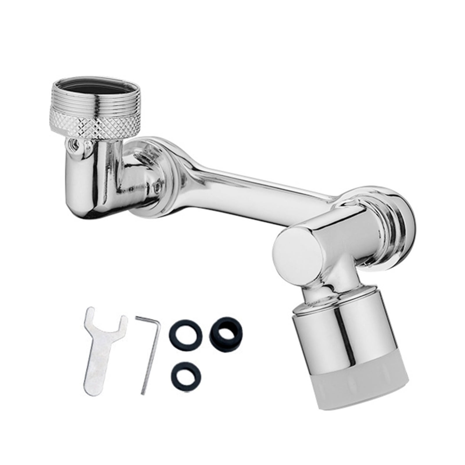 Universal 1080° Swivel Extender Faucet Aerator Splash Resistant Filter Kitchen Washbasin Faucet Aerator Nozzle Faucet Robot Arm ,Water Saving
