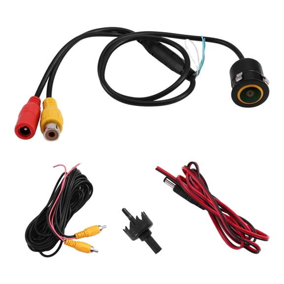 Universal 1080P HD Rear View Camera Fisheye Golden Lens 170 Wide Angle Night Vision Parking Guide Lines AHD/CVBS