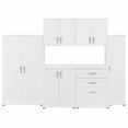 thumbnail image 1 of Universal 108W 6 Piece Modular Storage Set in White - Engineered Wood, 1 of 7
