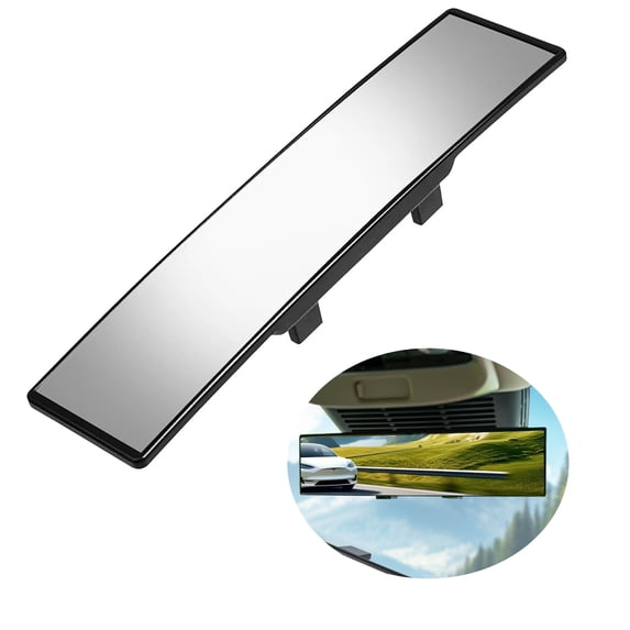 Suv Rear View Mirror Universal 11.81-Inch Panoramic Clip-On Rear View Mirror, Interior ...