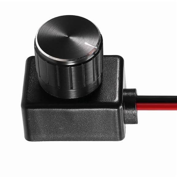Universal 12/24V Low-Volt PMM LED Dimmer Switch with Metal Knob for RV Lights Interior Ceiling Vehicles Truck