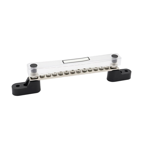Universal 12 Terminal Bus Bar Cover Ground Distribution Block Kit For Car Truck
