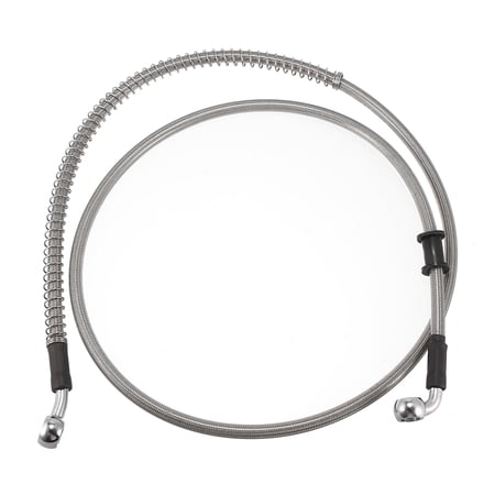 Universal 120cm 47.24" Brake Clutch Oil Hose Line Pipe Silver Tone for Motorcycle