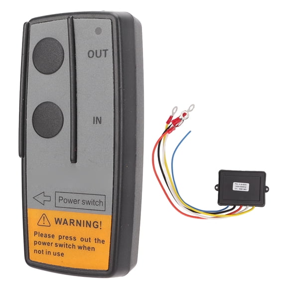 Universal 12V 24V Wireless Winch Remote Control Kit with 434MHZ Receiver Waterproof Recovery Winch Controller Switch for ATV UTV Truck 75ft Range Double Pack 2 Pieces