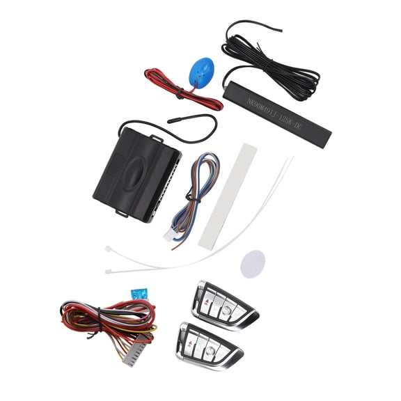 Universal 12V Car Anti-Theft Alarm System - PKE Passive Keyless Entry Kit with Auto Lock/Unlock and Trunk Release