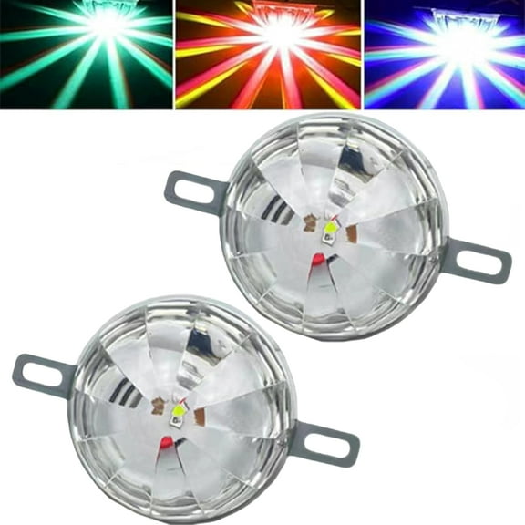 Universal 12V Color Chassis Lights, Universal Waterproof LED Chassis Lights, 12-24V Function LED Watermelon Light Indicator Side Marker Signal Light, Motorcycle Underglow Kit (2pcs)