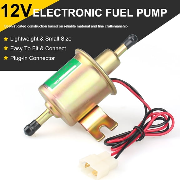 Universal 12V Electric Fuel Pump HEP-02A 4-7PSI Inline Low Pressure Gas Diesel