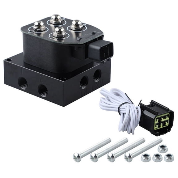Universal 12v Car Solenoid Valve Air Ride Suspension Manifold Valve with Remote Controller Car Accessories