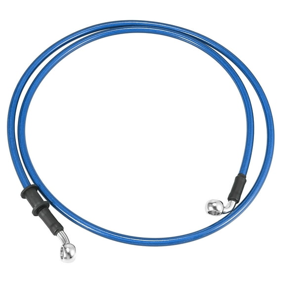 Universal 140cm 55.12" Brake Clutch Oil Hose Line Pipe Blue for Motorcycle