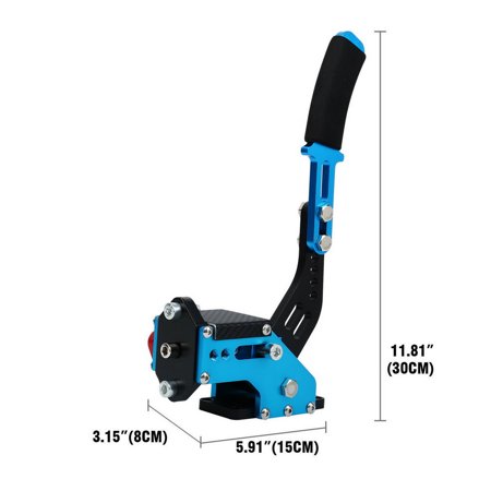 Universal 14Bit USB Game Handbrake PC Windows Professional Drift Racing Games Simulate Linear Handbrake For Logitech G20 G27 G29 G290 Steering Wheel(Blue+Clamp)